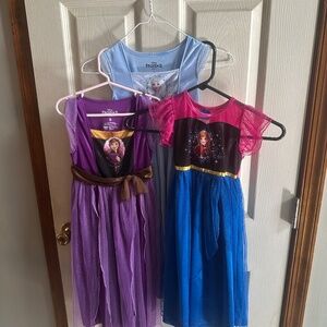 Bundle 3 Disney Frozen nightgown dresses 4-6